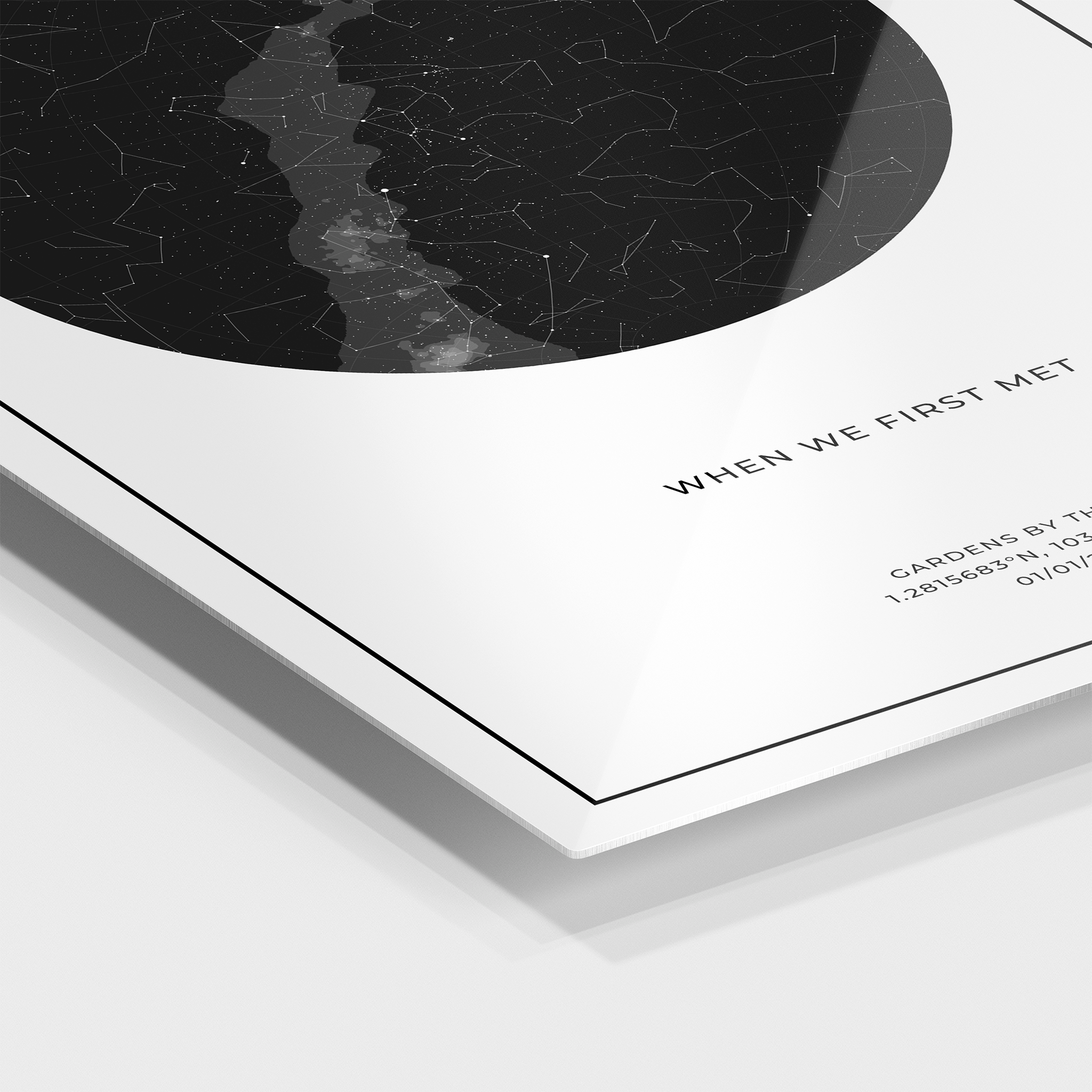 Custom Star Map Metal Print