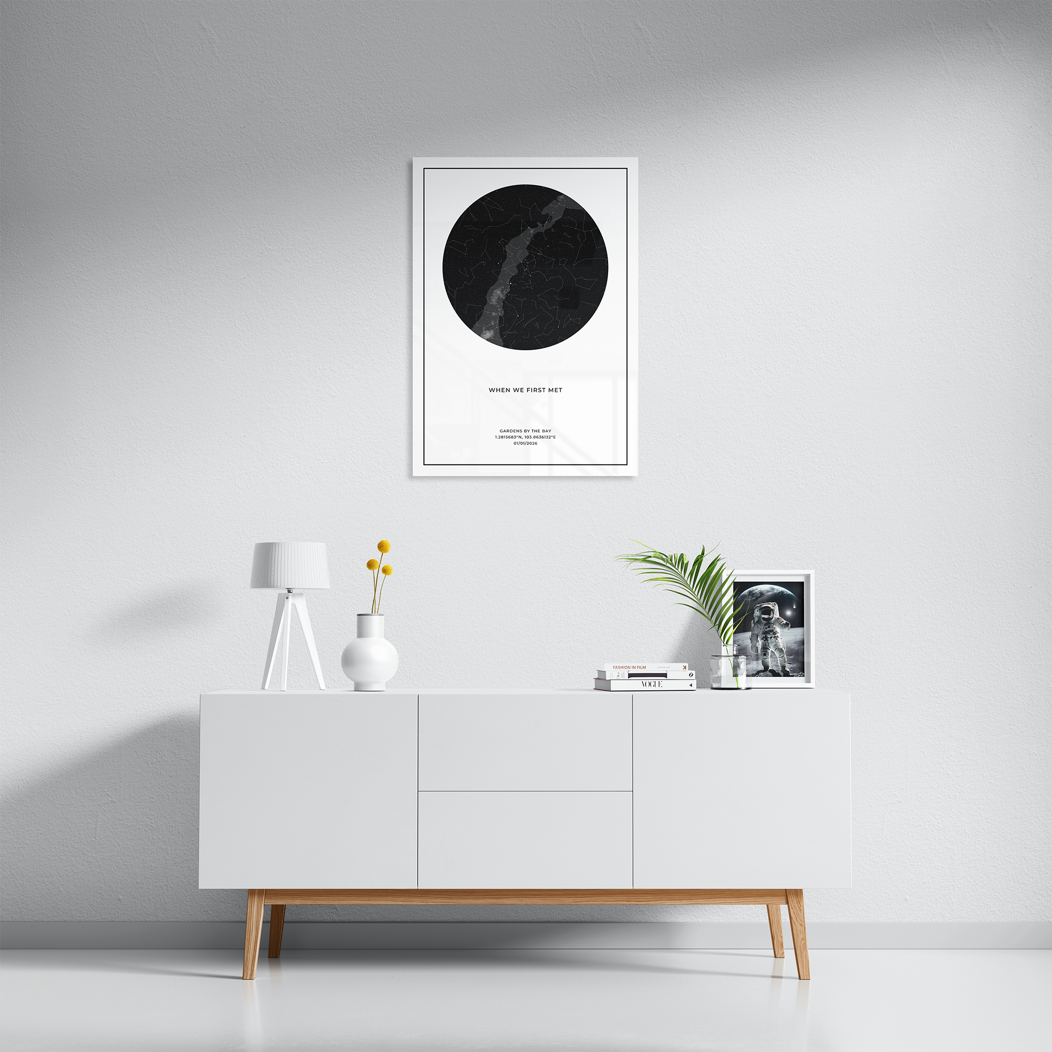 Custom Star Map Metal Print